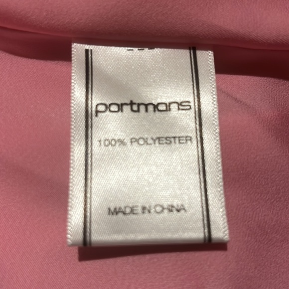 PORTMANS Spliced Pink Red Satin Halter Neck Top Blouse NWT - Picture 10 of 11